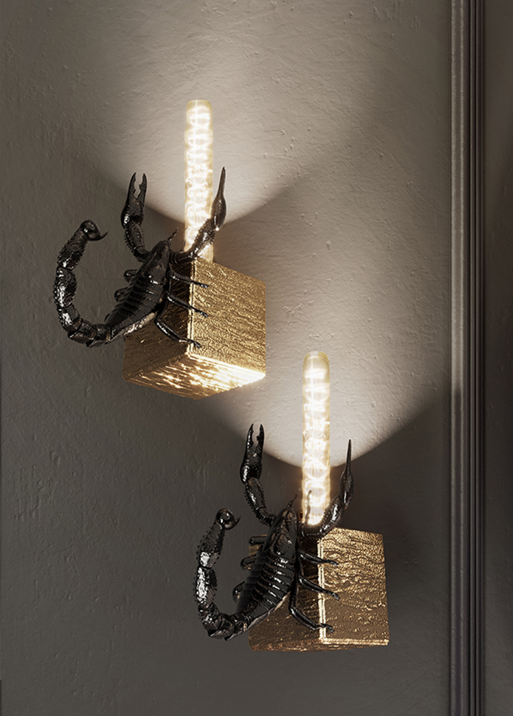 Contemporary cubic filigree scorpion small by Boca do Lobo