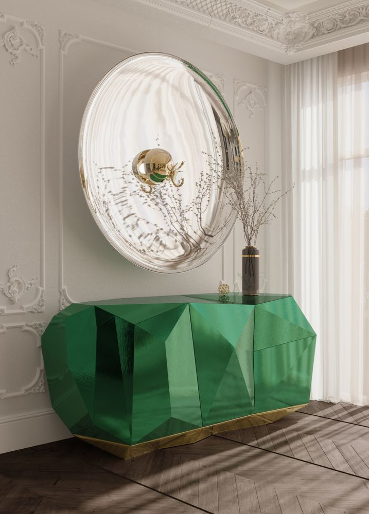 Contemporary diamond emerald by Boca do Lobo