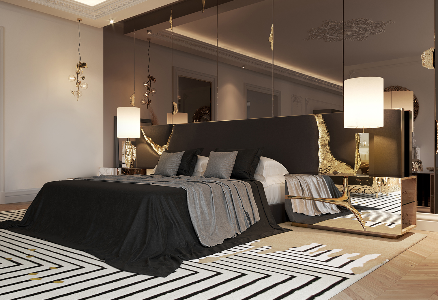 Contemporary lapiaz black by Boca do Lobo
