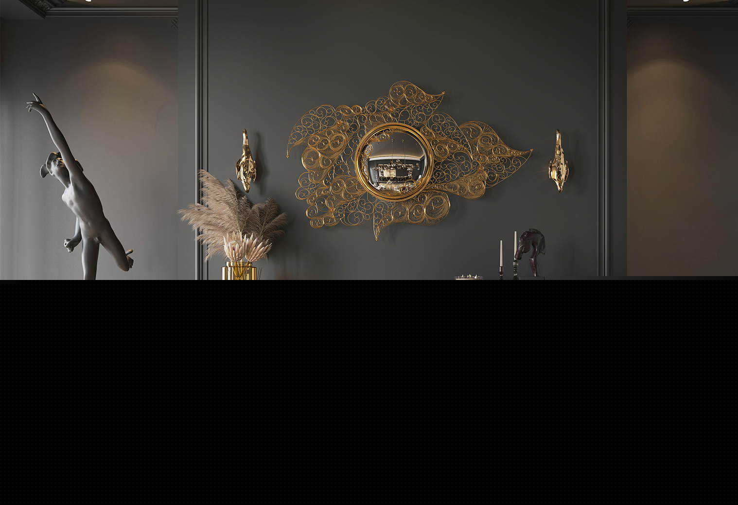 Contemporary lapiaz black by Boca do Lobo
