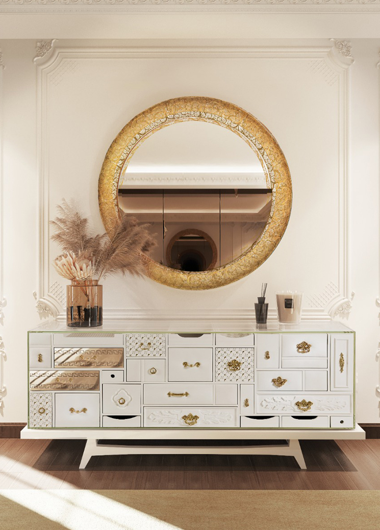 Contemporary mondrian white by Boca do Lobo