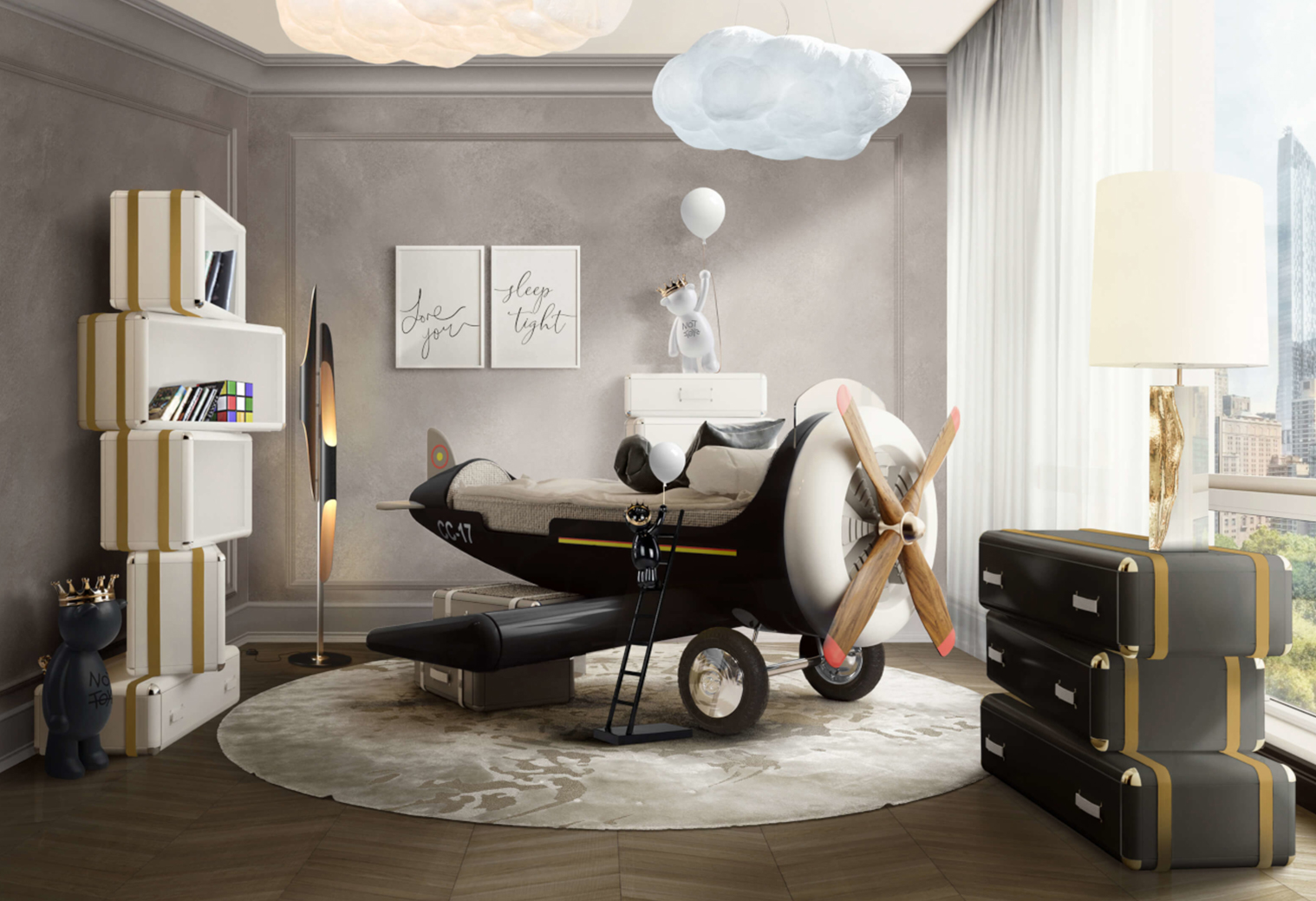 Contemporary sky one plane by Boca do Lobo