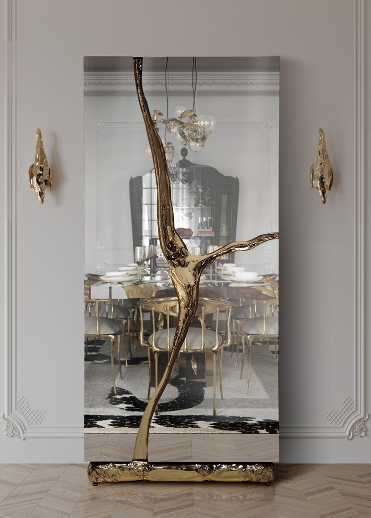 Contemporary soleil sconce by Boca do Lobo