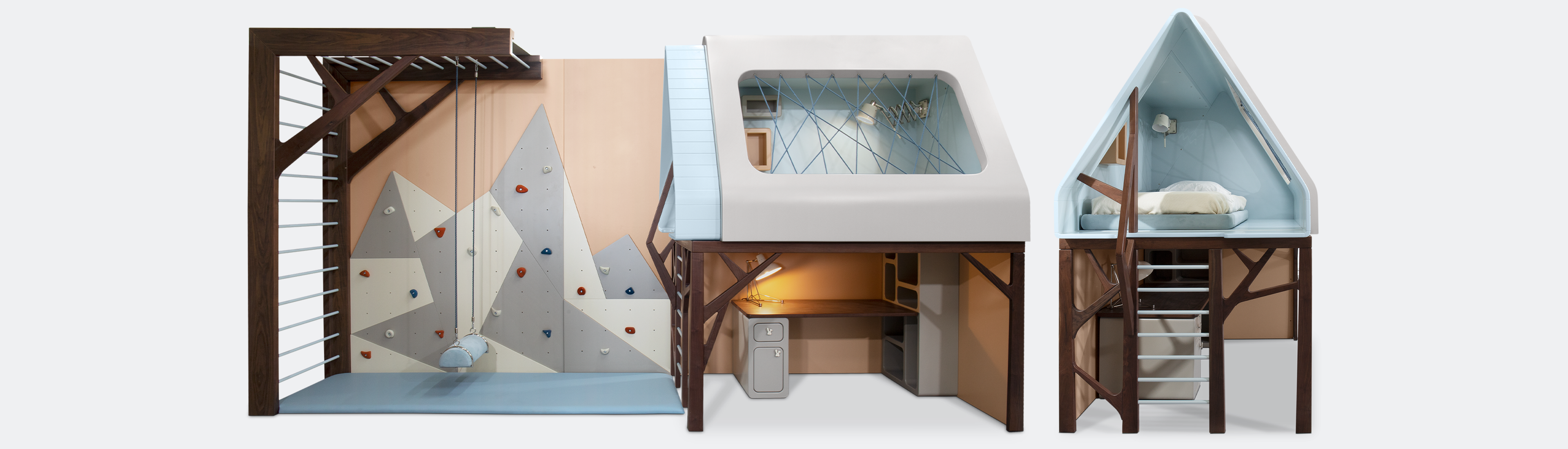 Contemporary mogli playhouse bed and gym by Boca do Lobo